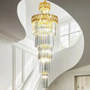 GobekUsa Light Luxury Crystal Chandelier for Elegant Villa Living Room & Hotel Lobby