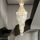 GobekUsa Light Luxury Rotating Crystal Chandelier for Villa Living Room