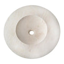 Light Beige Travertine Stone Round Vessel Bathroom Sink 21