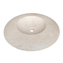 Light Beige Travertine Stone Round Vessel Bathroom Sink 21