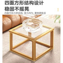 GobekUsa Glass Coffee Table Set for Small Apartment Living