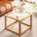 GobekUsa Glass Coffee Table Set for Small Apartment Living