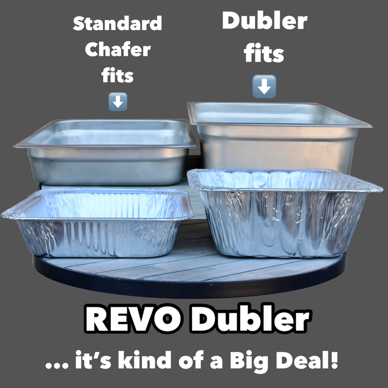 REVO Dubler HEAT | Flameless Chafer and Cooler | Polar White