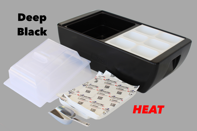 REVO Dubler HEAT | Flameless Chafer and Cooler | Deep Black