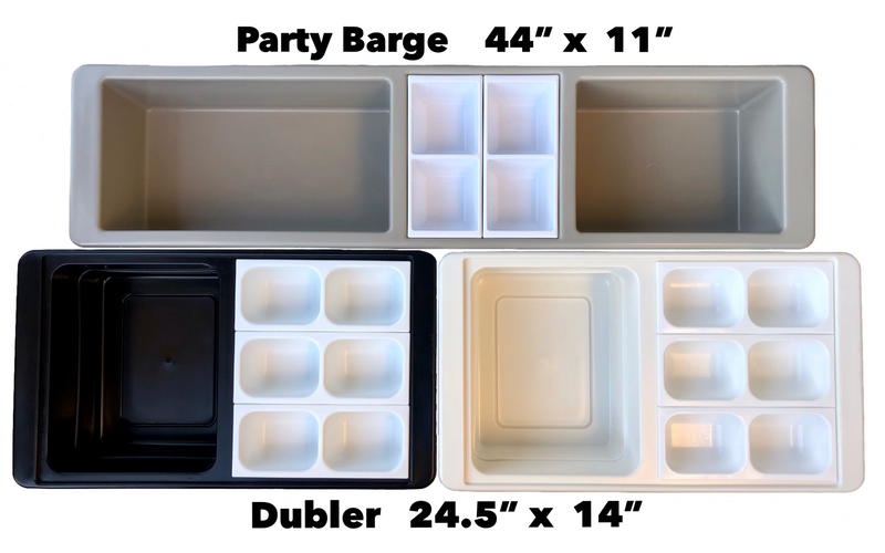 REVO Party Barge Cooler| Polar White | Insulated Beverage Tub