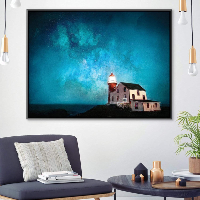 Lighthouse and the Stars Canvas