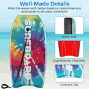 33/37/41 Inches Lightweight Body Board Boogie Board with EPS Core XPE Deck HDPE Bottom Multicolor1 by LJGDeals