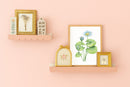Watercolor Florals Art Print, Framed (12" x 16")
