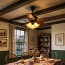 Lily Bloom Decorative Flower Ceiling Fan Lights