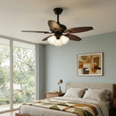 Lily Bloom Decorative Flower Ceiling Fan Lights