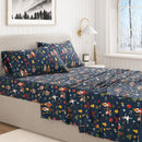 Turkish Cotton Christmas Flannel Sheet - Whittaker Collection by Great Bay Home