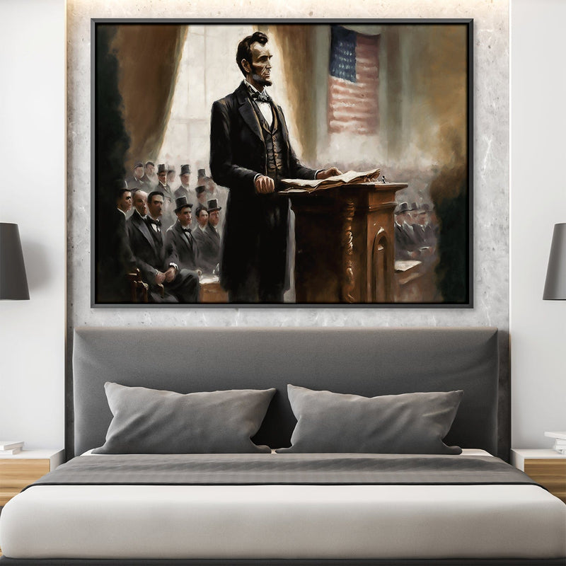 Lincoln's State of the Union Canvas