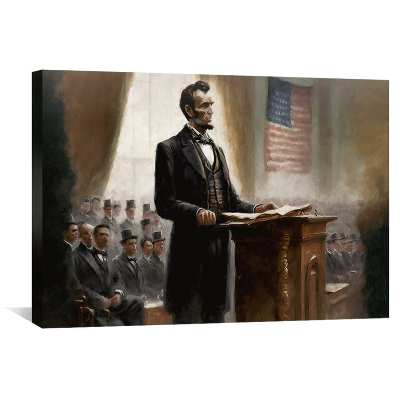 Lincoln's State of the Union Canvas