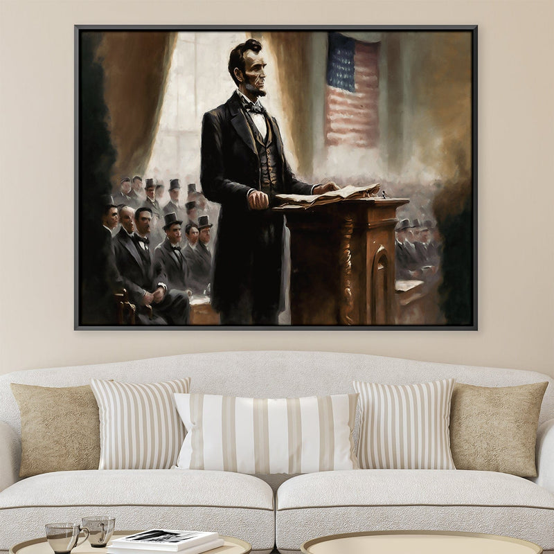 Lincoln's State of the Union Canvas