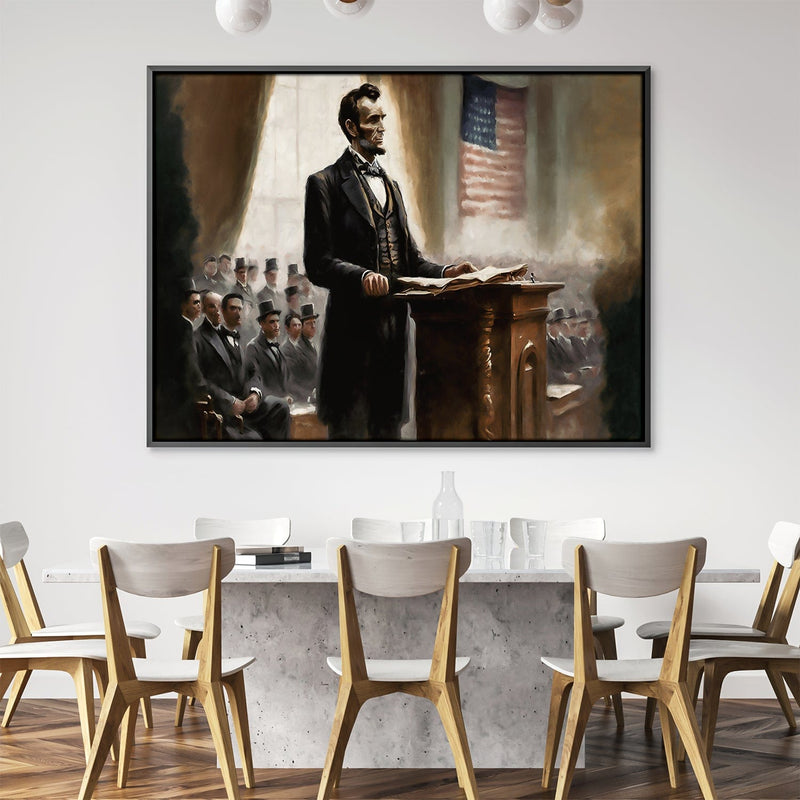 Lincoln's State of the Union Canvas