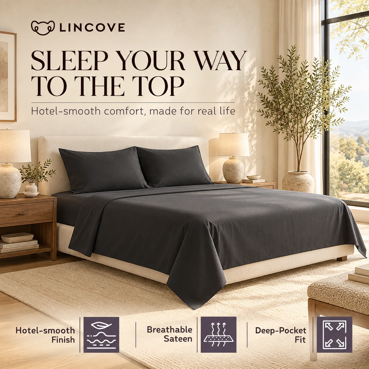 100% Cotton Sheet Set | Luxe Hotel Collection, photo 38 of 40