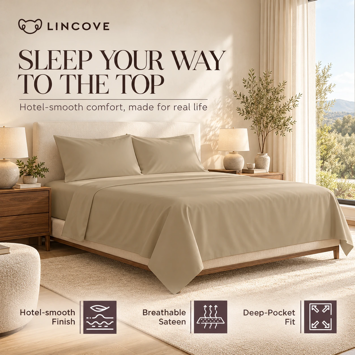 100% Cotton Sheet Set | Luxe Hotel Collection, photo 27 of 40