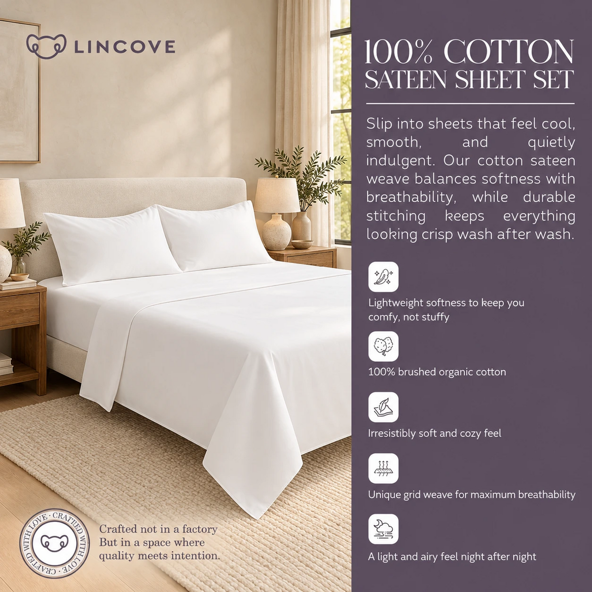 100% Cotton Sheet Set | Luxe Hotel Collection, photo 5 of 40