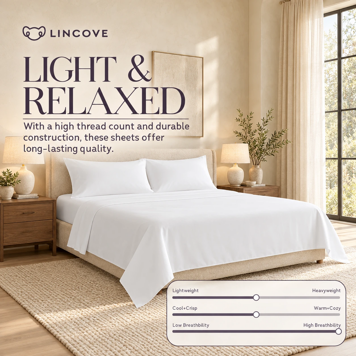 100% Cotton Sheet Set | Luxe Hotel Collection, photo 4 of 40