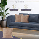 Lincove Fur Striped Pillow Cover -20"x20"