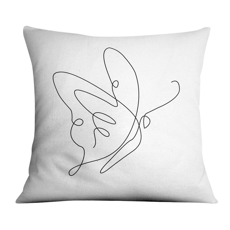 Line Butterflies C Cushion