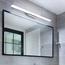 GobekUsa Linear Acrylic LED Vanity Mirror Light - Stylish Silver Wall Mounted Lighting in Warm/White