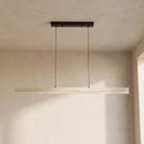 Linear Ecliptic Beam Travertine Pendant Lamp