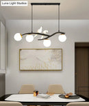GobekUsa Linear Island Pendant Light with Modern Minimalist Design and Glass Shade for Dining Table - Stylish and Functional