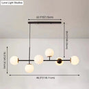 GobekUsa Linear Island Pendant Light with Modern Minimalist Design and Glass Shade for Dining Table - Stylish and Functional