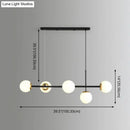 GobekUsa Linear Island Pendant Light with Modern Minimalist Design and Glass Shade for Dining Table - Stylish and Functional