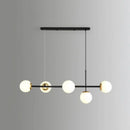 GobekUsa Linear Island Pendant Light with Modern Minimalist Design and Glass Shade for Dining Table - Stylish and Functional