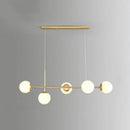 GobekUsa Linear Island Pendant Light with Modern Minimalist Design and Glass Shade for Dining Table - Stylish and Functional