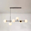 GobekUsa Linear Island Pendant Light with Modern Minimalist Design and Glass Shade for Dining Table - Stylish and Functional