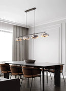 Linear Marble Ring Pendant Light