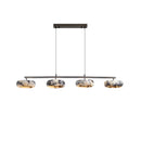 Linear Marble Ring Pendant Light
