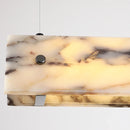 Linear Minimalist Marble Pendant Light