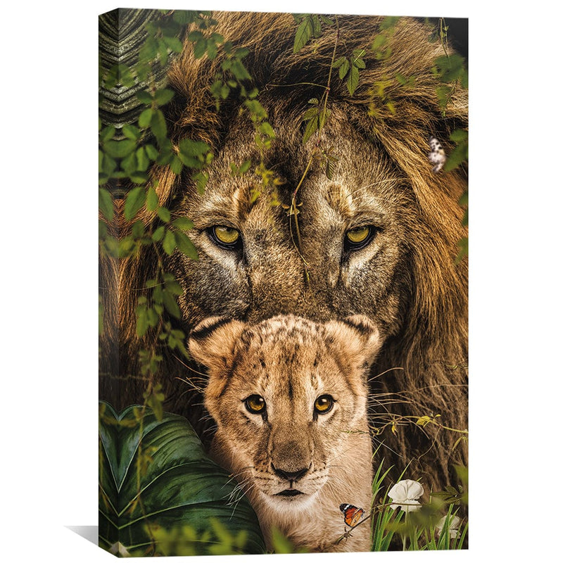 Lion and Cub 2 Canvas