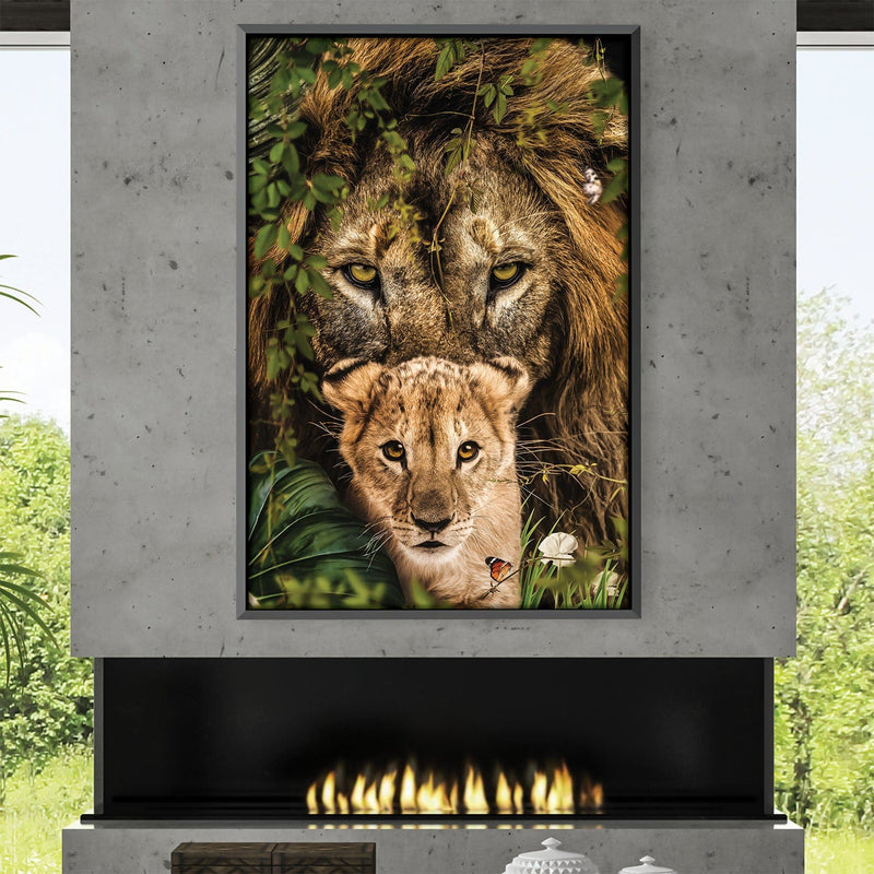 Lion and Cub 2 Canvas