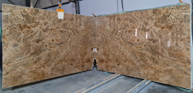 Lion Desert Bookmatching Polished Marble Slab