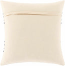 Listie Beige Navy Striped Accent Pillow