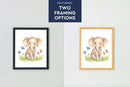 Adorable Baby Animals Art Print, Framed (12" x 16")