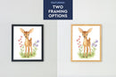 Adorable Baby Animals Art Print, Framed (12" x 16")