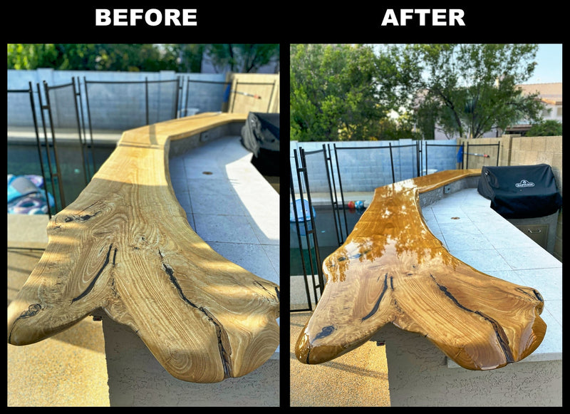 Bar Top and Table Top Clear Epoxy Resin 2 Gallons