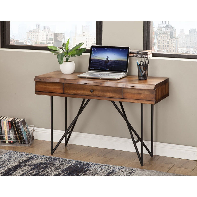 Live Edge Writing Desk, Light Walnut