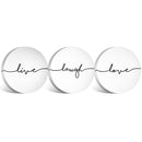 Live Laugh Love Canvas - Circle