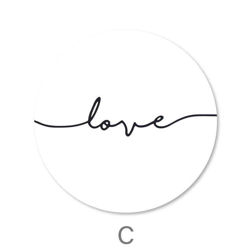 Live Laugh Love Canvas - Circle