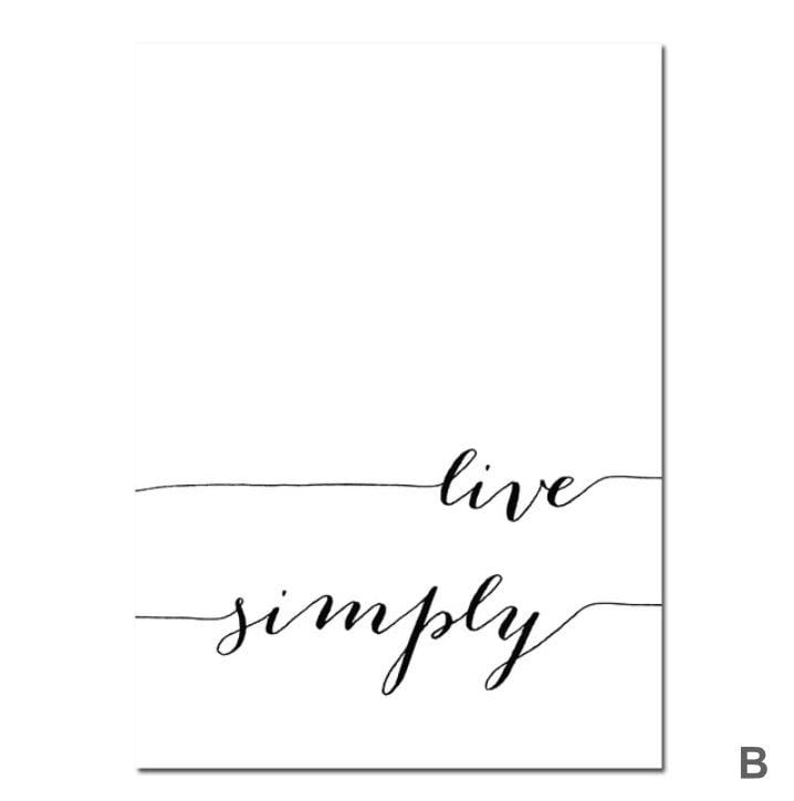 Live Simply Canvas