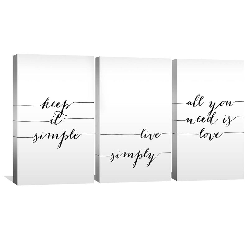 Live Simply Canvas