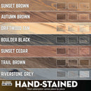 RESTORE Driftwood Tan 24 in. Shelves with Straight Brackets by PIPE DECOR