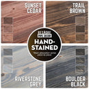 RESTORE Trail Brown Solid Live Edge Wood Console Tabletop by PIPE DECOR